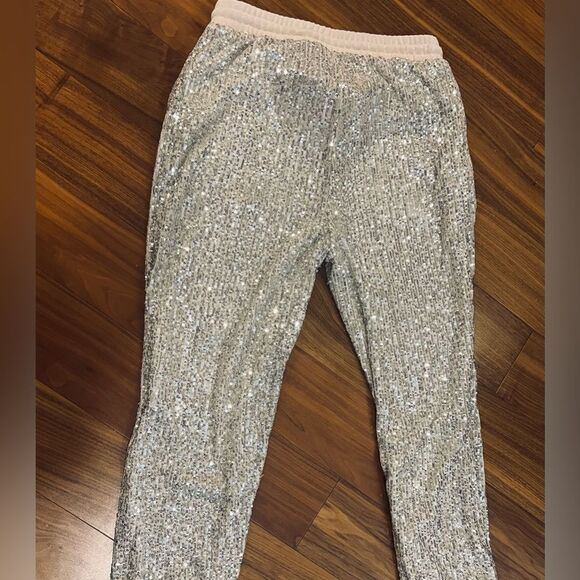 1 State womens sequin joggers size M - Picture 6 of 8